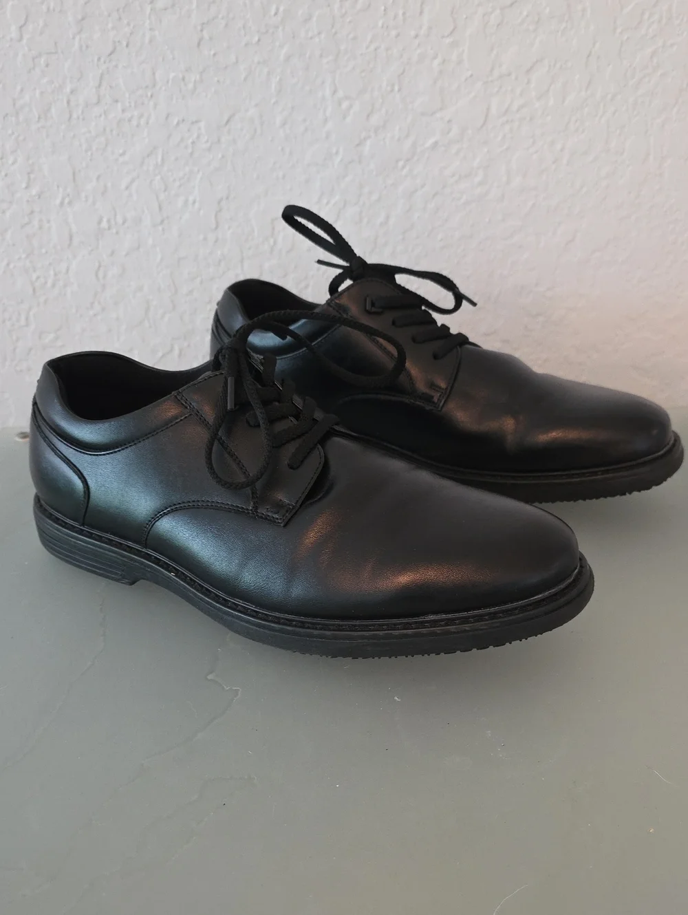 Nunn Bush Black Leather Derby Dress Shoes Size 10